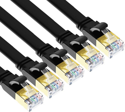 Yauhody CAT 8 Ethernet Cable 6Ft 5 Pack, Flat CAT8 Cable Patch Cord, Faster than