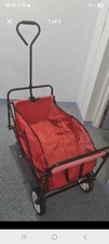 Pull-Along Folding Hand Cart Garden Wagon Trolley Festival Camping Bag  Cart