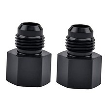 6AN Male Flare to 1/8" NPT Female Fitting Adapter Aluminum 2PCS 6AN to 1/8 NPT