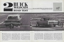 1964 Buick Wildcat Sport Coupe Convertible Magazine Road Test Article Ad 401 425