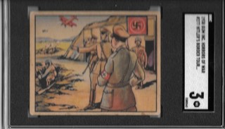 1938 GUM INC R69 HORRORS OF WAR #277 HITLER'S BORDER TOUR RAISES WAR SCARE SGC 3