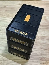 Stackable 45 ACP Auto Ammo Box 50rd Capacity (3 Pack)