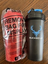 Two Bucked Up Shaker Bottles New Never Used