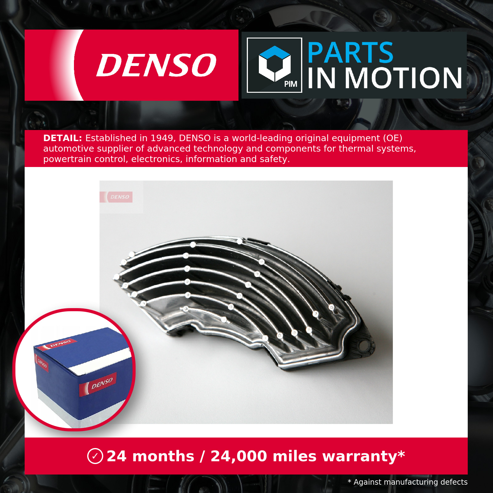 RESISTOR INTERIOR BLOWER DRS09020 FOR OPEL A 13 DTC/Z 13 DTJ 1.2L 4cyl CORSA D - Image 3