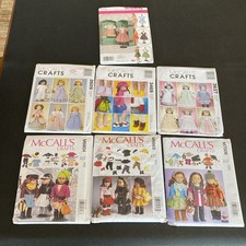 American Girl Doll Outfit Clothing Sewing Pattern 18 Lot 1 Simplicity 6 McCalls