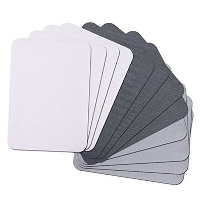 #ad 12PCS Premium Quality Fabric Repair Patches Iron on Multicolor combination E $23.55