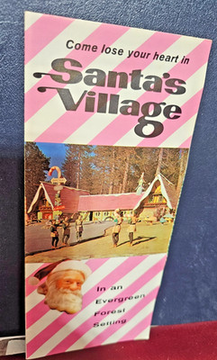 1950 s SANTA S VILLAGE Travel Brochure, Chicago, Lake Arrowhead, Santa Cruz