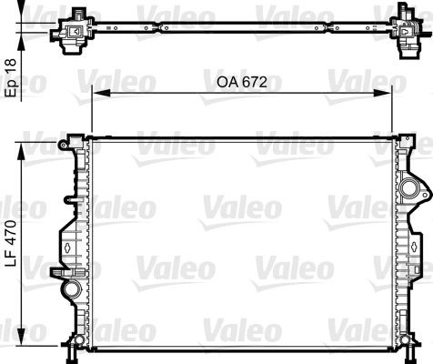 Valeo 735373 Wasserkühler für Ford, Volvo
