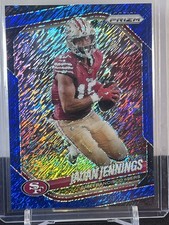 2025 Panini Prizm FOTL Jauan Jennings Blue Shimmer /35 #258 SAN FRANCISCO 49ers