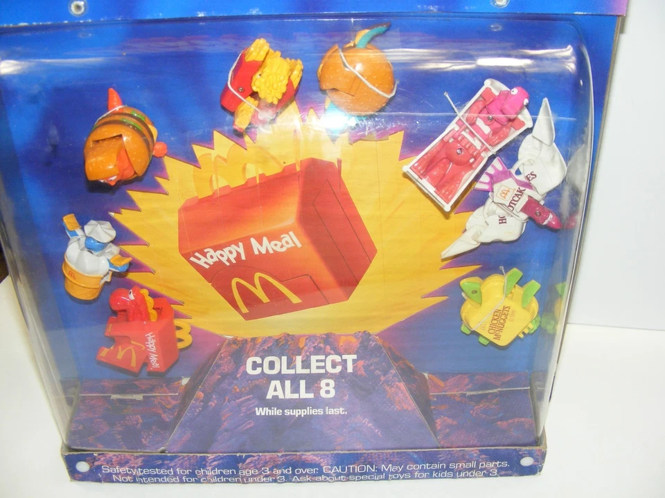 Vitrina Happy Meal Cambiable McDino + TODOS LOS 8 Juguetes Completos Funciona B-1 Foto 3 de 4