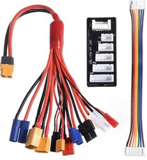 RC Lipo Battery Charger Adapter Connector Splitter Wire with 2-6S Charge Bala...