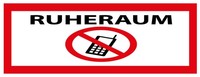 Blechschild 10X27 Cm Ruheraum Handy Verboten Deko Geschenk Schild