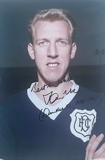 Ian Ure Scotland Signed 12" x 8" Photo Manchester United Dundee FC Autograph COA