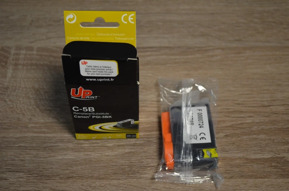 CANON PGI-5 NOIR (PGI5), CARTOUCHE D'ENCRE DE MARQUE UPRINT C-5B POUR CANON - Photo 4/4