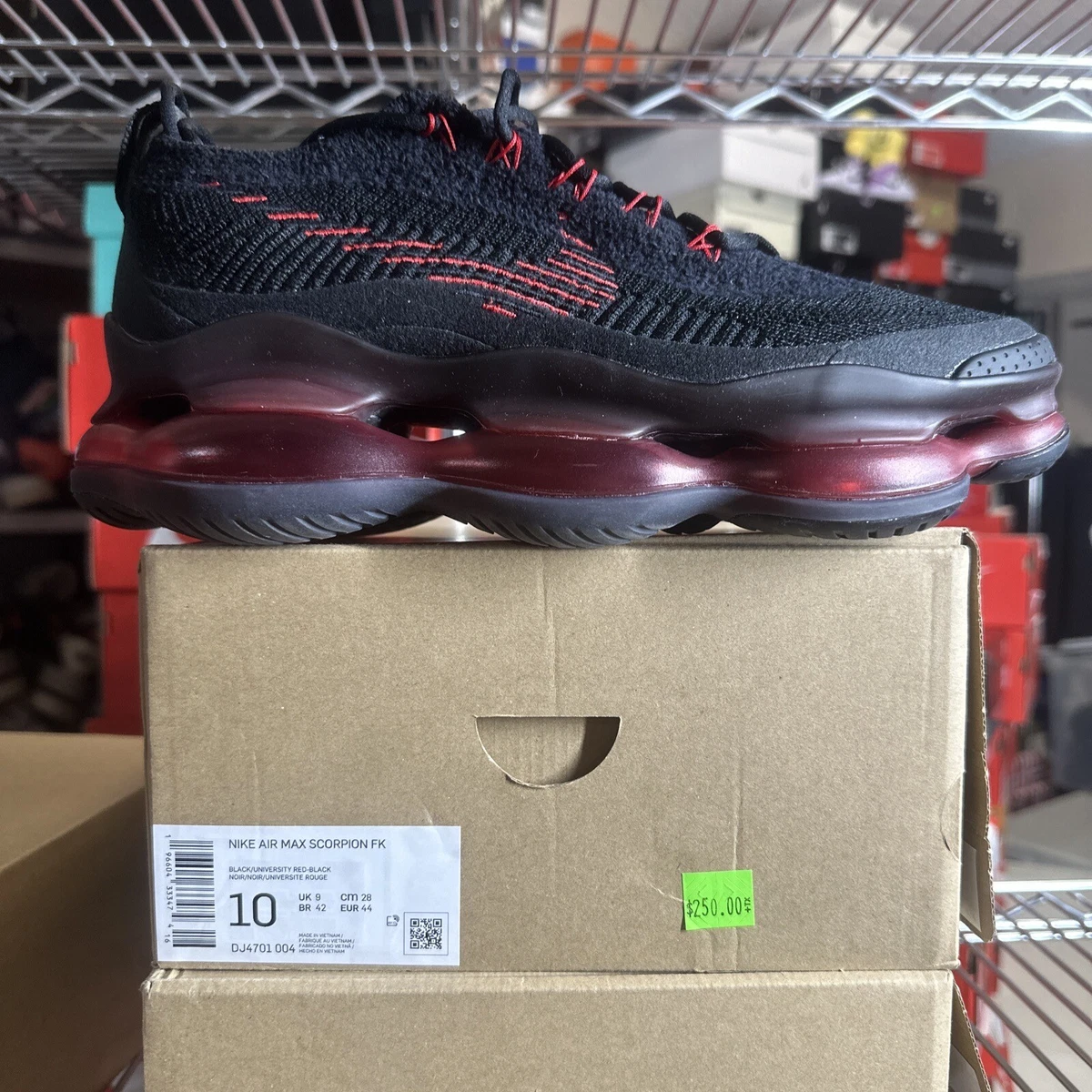 Air max 9 flyknit hotsell red