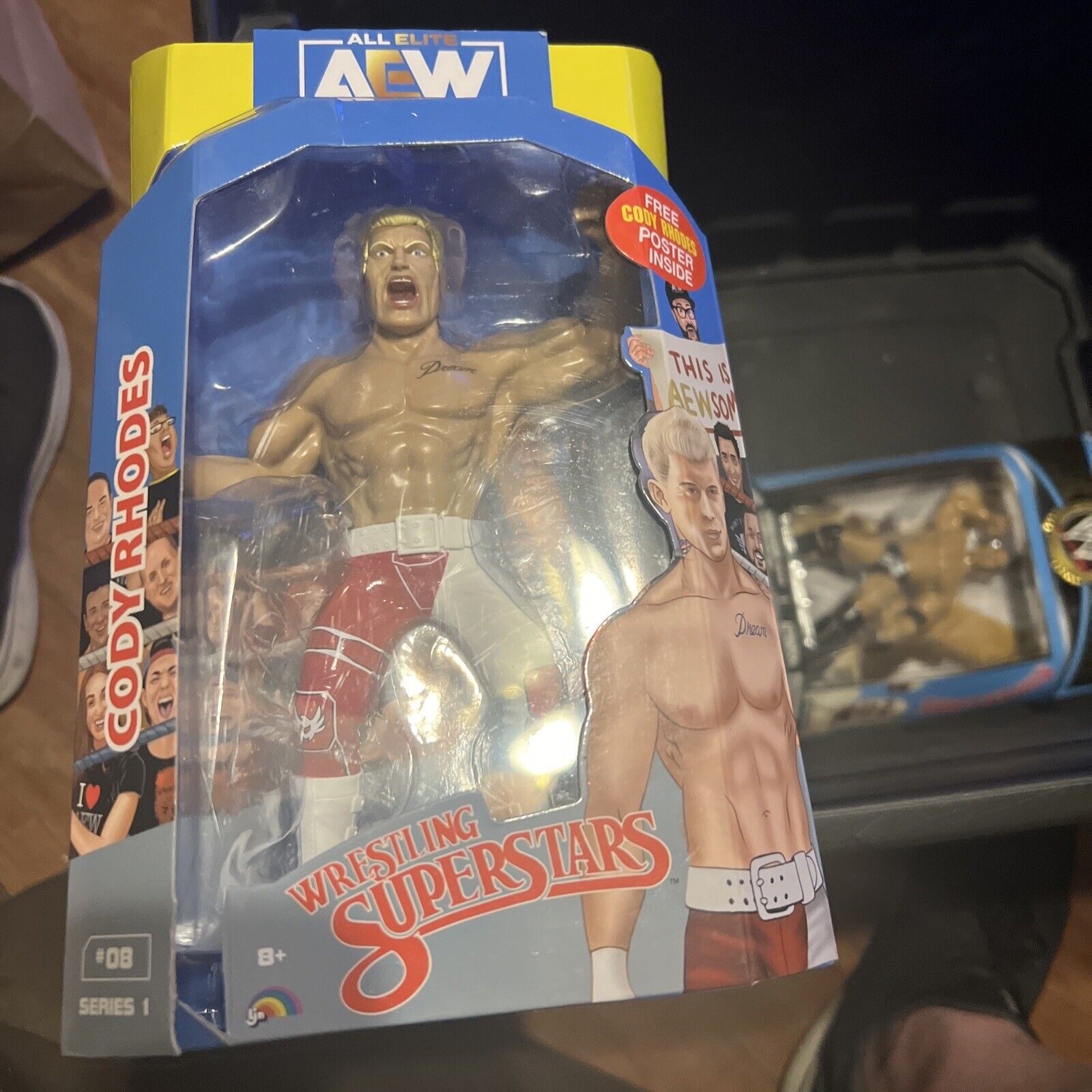 AEW Wrestling Superstars Cody Rhodes Figure Red Gear Walmart Exclusive