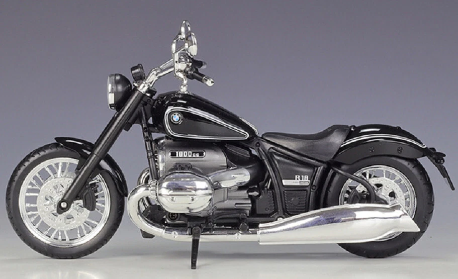 Welly 1:12 2020 BMW R18 Black Motorcycle Bike Model Toy New In Box - Image 3 of 4