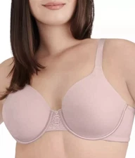 40C VANITY FAIR 76380 BEAUTY BACK Pink BRA Underwire Full Coverage Smooth Lace