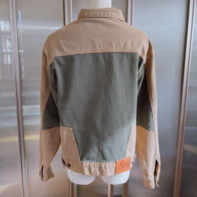 SUPREME 2tone paneled denim jacket mens size S shipped from Japan