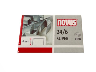 5.000 Novus 24/6 Super Heftklammern 6mm Tacker-Nadeln Stahl verzinkt