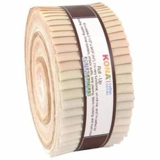 2-1/2in Strips Kaufman Kona Cotton Fabric Not Quiet White 40pcs Jelly Roll