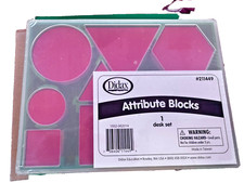 NEW Didax Educational Resources Attribute Blocks Desk Set 211449