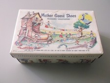 Vintage Mother Goose Children's Shoe Box Empty  1954  Mother Goose Corp.
