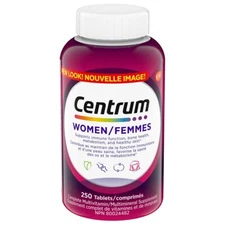 Centrum Complete Multivitamin and Mineral Supplement for Women, 250 Tablets