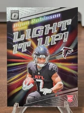 BIJAN ROBINSON 2023 Donruss Optic Light it Up RC!!! Atlanta Falcons!!!