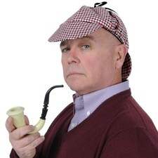 Sherlock Holmes Deerstalker Hat Adult Costume Wearable Party Supplies Decoration