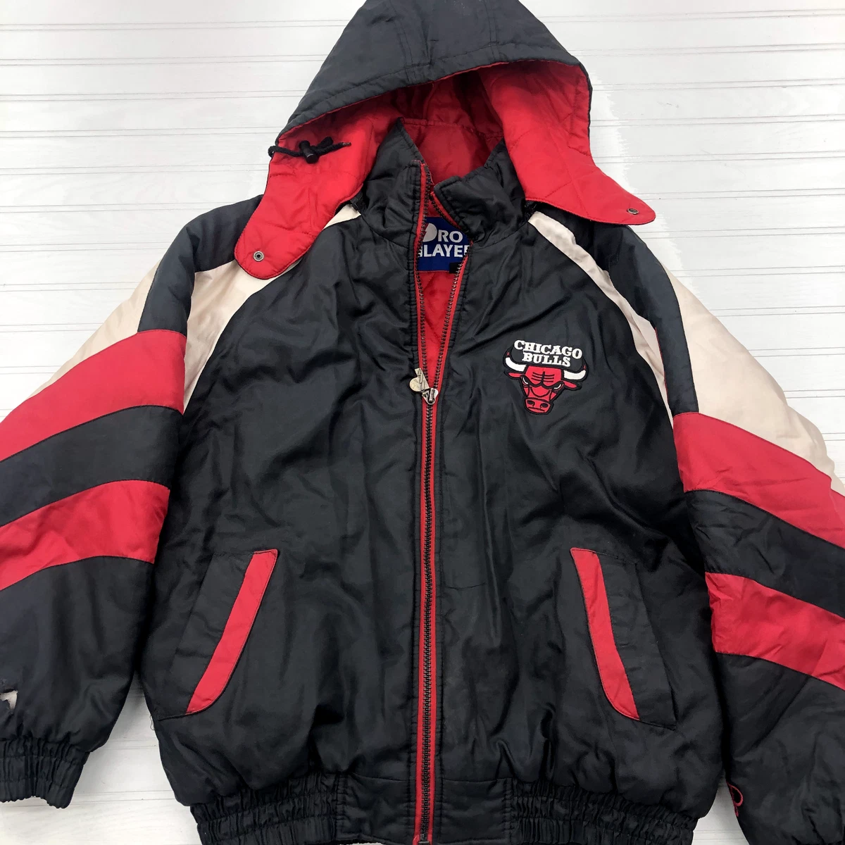 Chicago Bulls Lucky Leather Jacket (M) – Retro Windbreakers