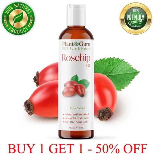 Rosehip Seed Oil 4 oz. Cold Pressed REFINED 100% Pure Natural For Skin Face Hair