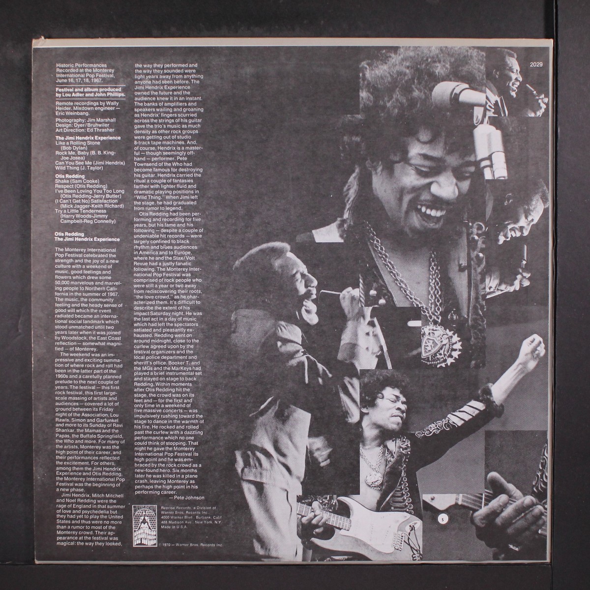 JIMI HENDRIX EXPERIENCE, OTIS REDDING: monterey international pop