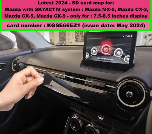MAZDA CX-5 , CX-3 - 2024 SkyActiv CONNECT 7 NAVIGATION MAP UPDATE -KGSE66EZ1