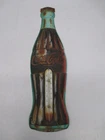 Vtg Coca-Cola Soda Pop Bottle Advertising Metal Sign Thermometer 29" As Is