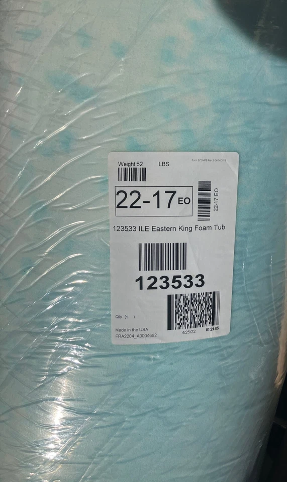 Cama inteligente Sleep Number 360 integrada King Foam Bañera Topper 76 X 80 iLE 123533 Foto 2 de 3