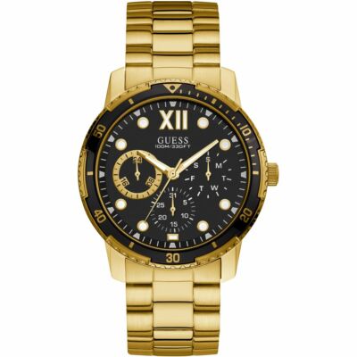 AUTHENTIC GUESS WATCH MEN'S OPTIMUM W1173G3 GOLD BRAND NEW RRP: $449.95