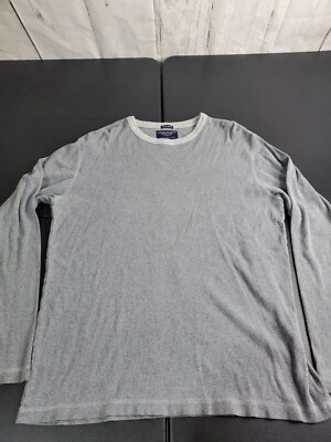American Eagle Outfitters Long Sleeve Vintage Slim Fit Henley Shirt Gray XL