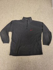 Nike Vintage 1980's White Tag 1/4 Zip Gray Fleece. Fits M/L