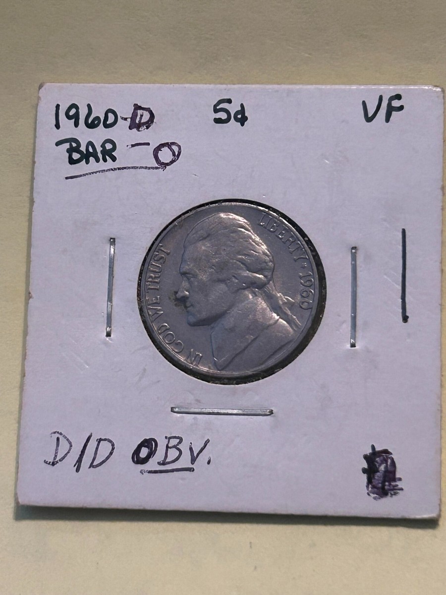 1960 D Jefferson Nickel 