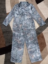 Valerie Stevens Intimates Blue Floral Pajama Set Size M