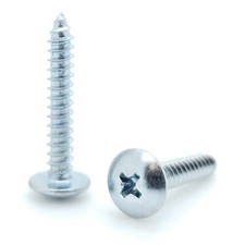 100 Qty 8 x 1" Zinc Plated Phillips Truss Head Wood Screws BCP545 
