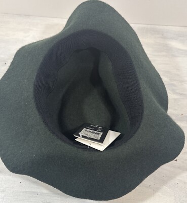 Brixton Valley Wide Brim Wool Moss Green Fedora Hat New Sz  display picture 2