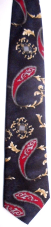 Corbata Puritan Poliéster Hombre 57" X 3.75" Multicolor Abstracto Paisley Foto 2 de 4