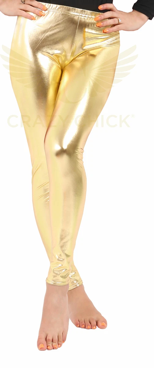 Girls gold cheap leggins
