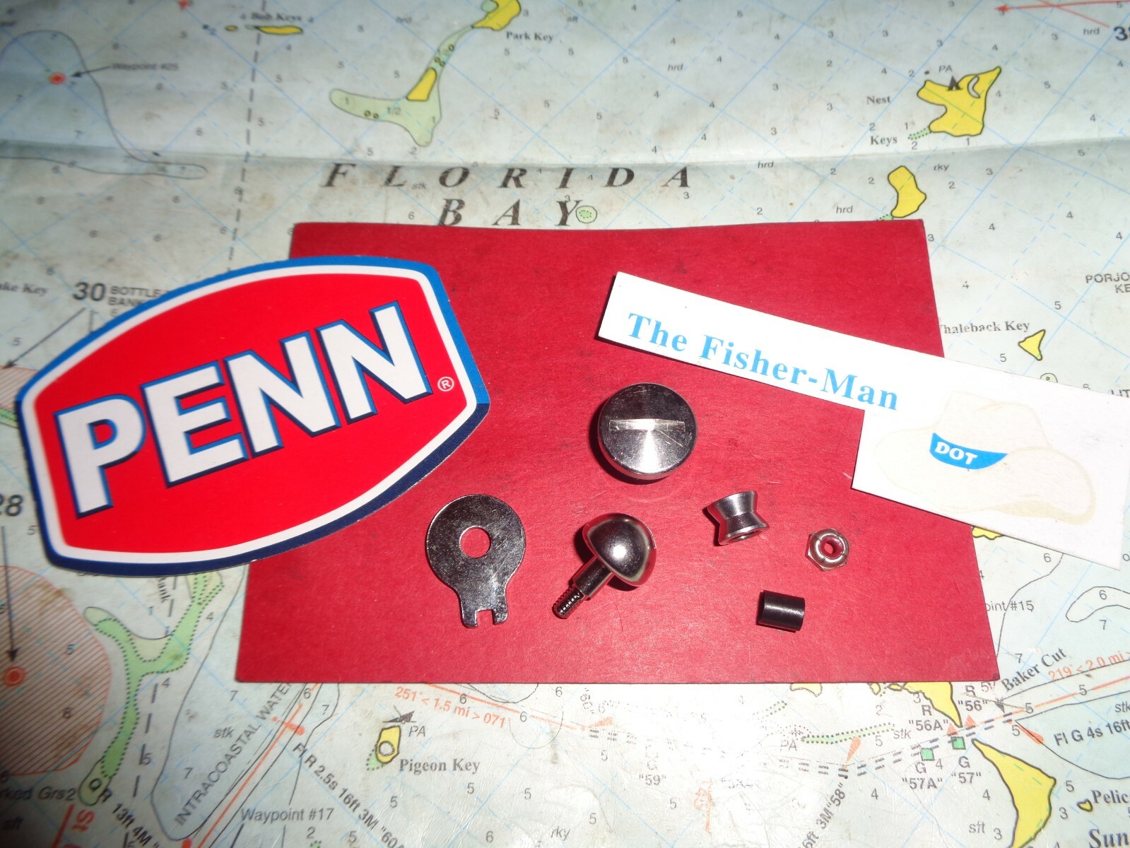 PENN 704 704Z CUSTOM MANUAL PICK UP W/ ROLLER, SLEEVE & NUT 6 NEW PARTS 69-704 +