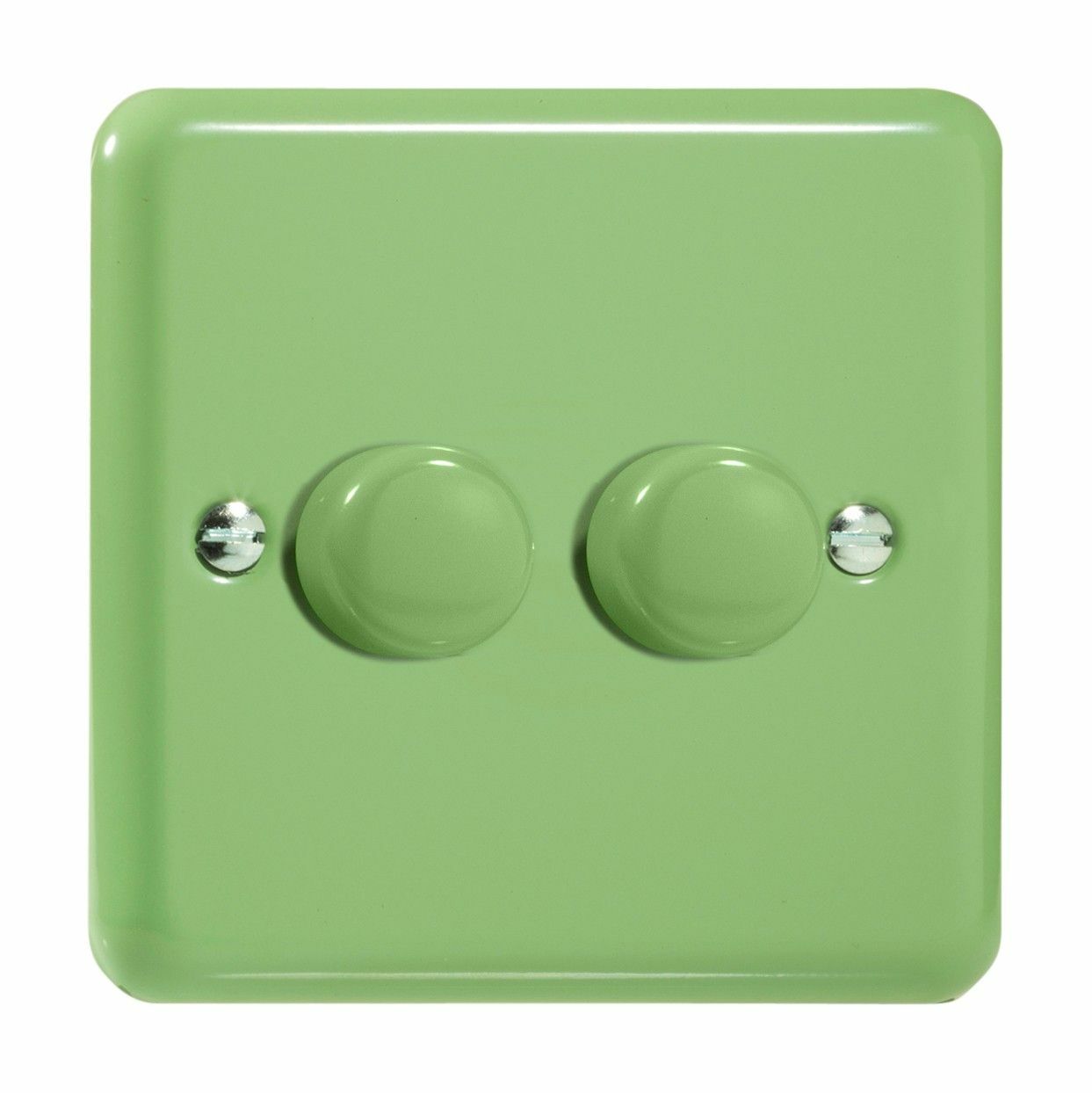 Varilight JYP252.BG Beryl Green 2 Gang 2W Push-On/Off LED Dimmer 0-120W V-Pro
