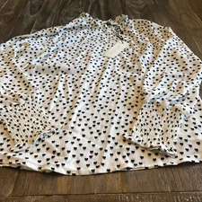 Rachel Zoe Long Sleeve Blouse Size M in White