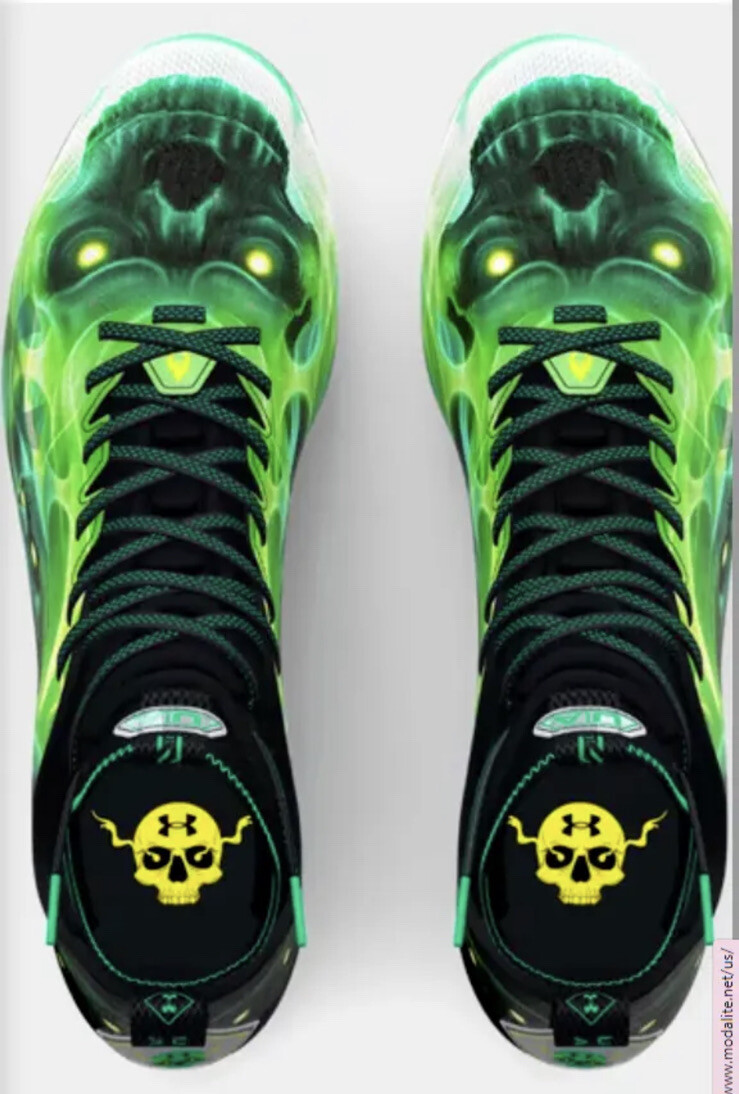 Under Armour UA Men\'s Spotlight Lux MC LE Slime Green Football Cleats Size 10 Under Armour UA Spotlight Lux MC LE Slime Green Football  main image 3