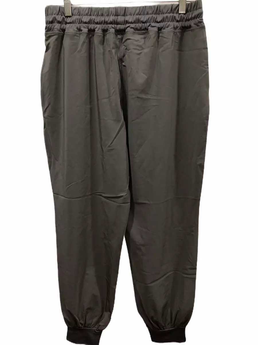 AnyBody Move Regular High Tech Stretch Jogger Pants Charcoal Small
